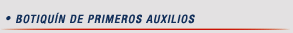 Botiquín de primeros auxilios